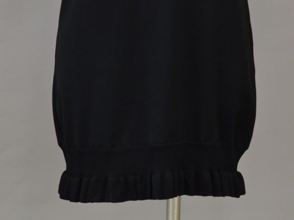 FOXEY - フォクシーニューヨーク FOXEY NEW YORK ニットセーター Short Sleeve Ruffle Hem Sweater 40サイズ ブラック レディース F-M11647 フォクシーニューヨーク FOXEY NEW YORK ニットセーター Short