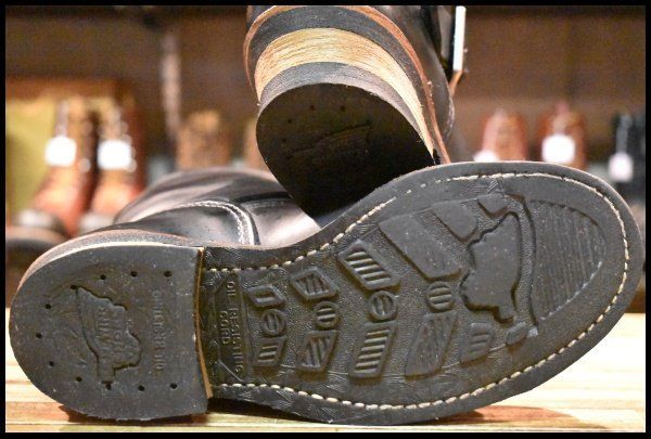 5.5 D 17年 レッドウィング 2268 エンジニア 黒 ブラッククローム スチールトゥ ブーツ redwing FI 507