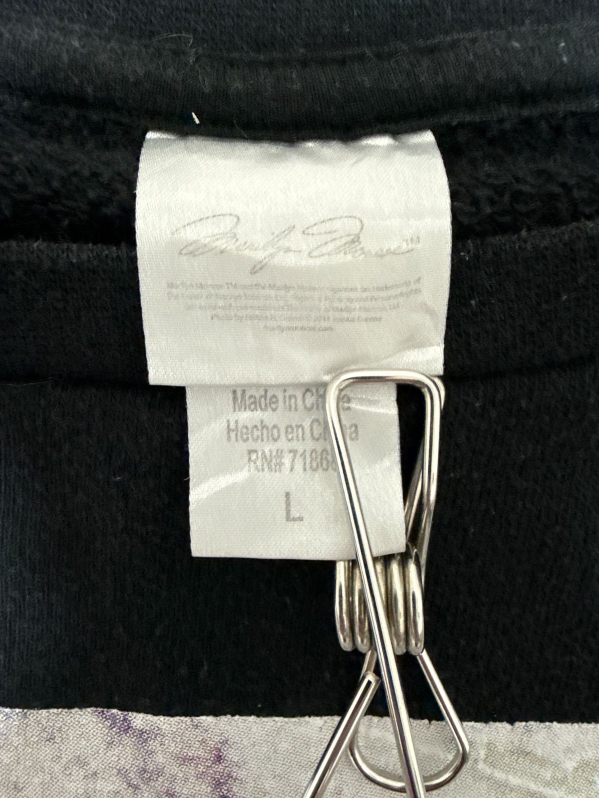 マリリンモンロープリントフォトスウェット 黒