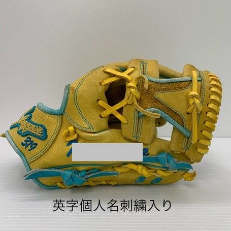 中古品 久保田スラッガー スペシャルオーダー 軟式 内野手用グローブ 刺繍入り 4128 中古品 久保田スラッガー スペシャルオーダー 軟式 内野手用