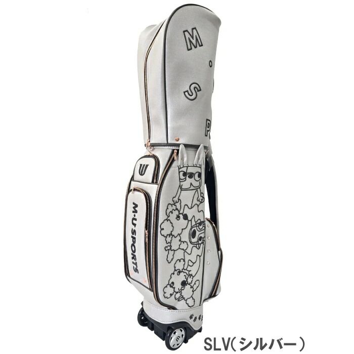 M-U SPORTS ゴルフバッグ・キャディバッグ　キャリー付き 新品未使用！新作MUスポーツ.レディースキャディバック M-U SPORTS