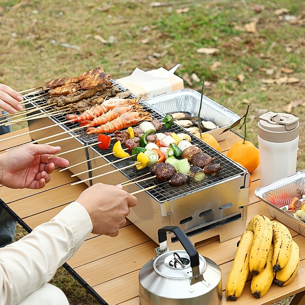 ステンレススチール製ポータブルBBQグリル