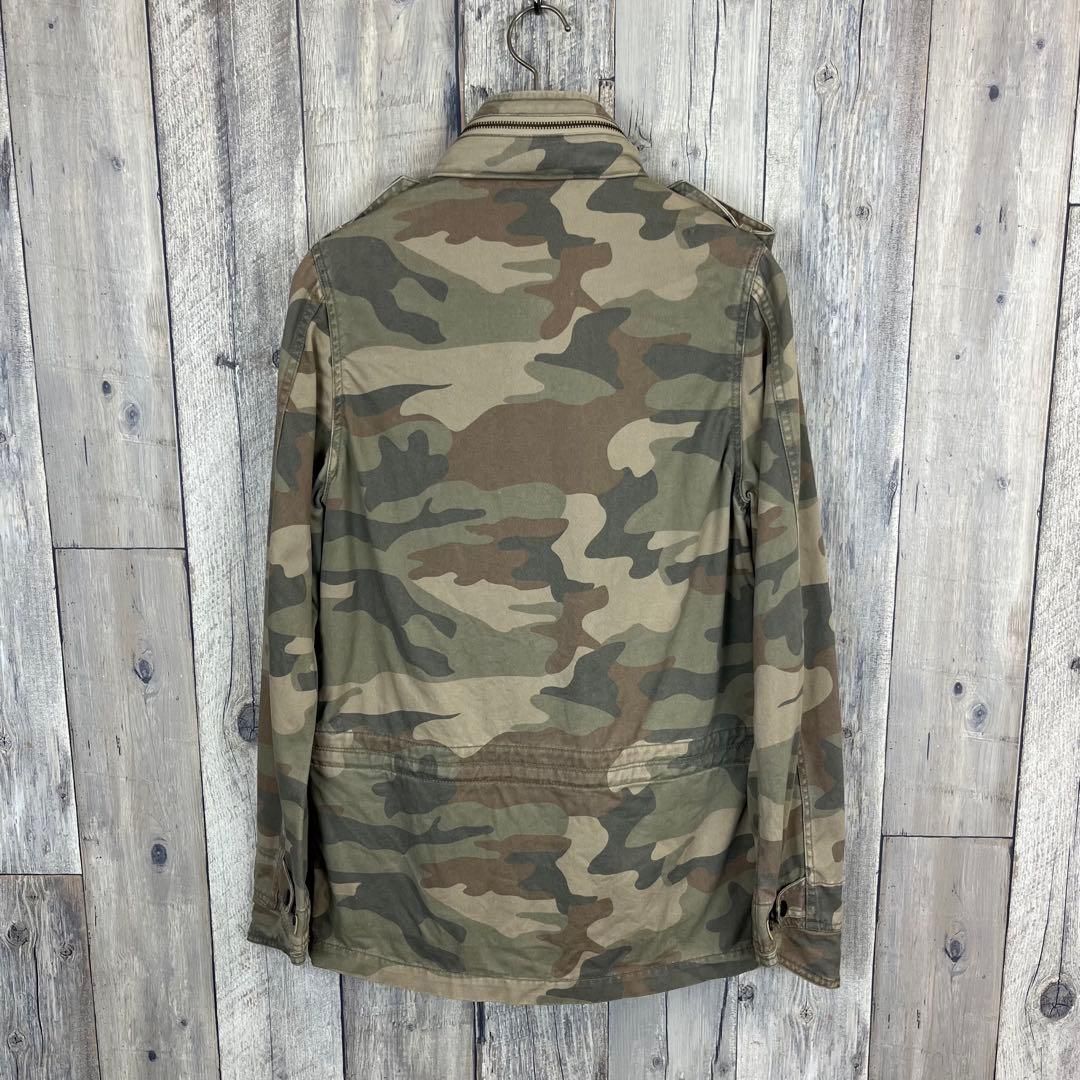デンハム [世界限定50着]迷彩 ミリタリージャケット DENHAM デンハム 迷彩 カモフラ フード収納 ミリタリー ジャケット XS