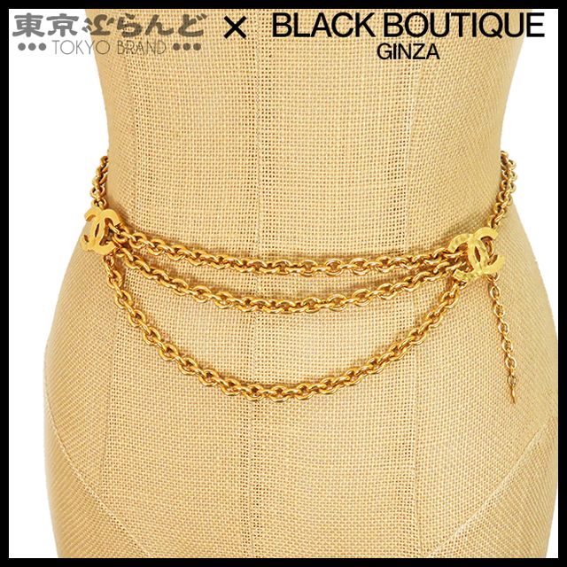シャネル CHANEL ココマーク チェーンベルト ゴールド メタル
