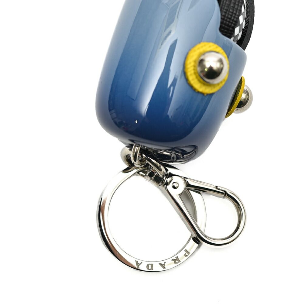 PRADA ロボット型キーホルダー ブルー PRADA ロボット型キーホルダー ブルー Prada ロボットモチーフ キー