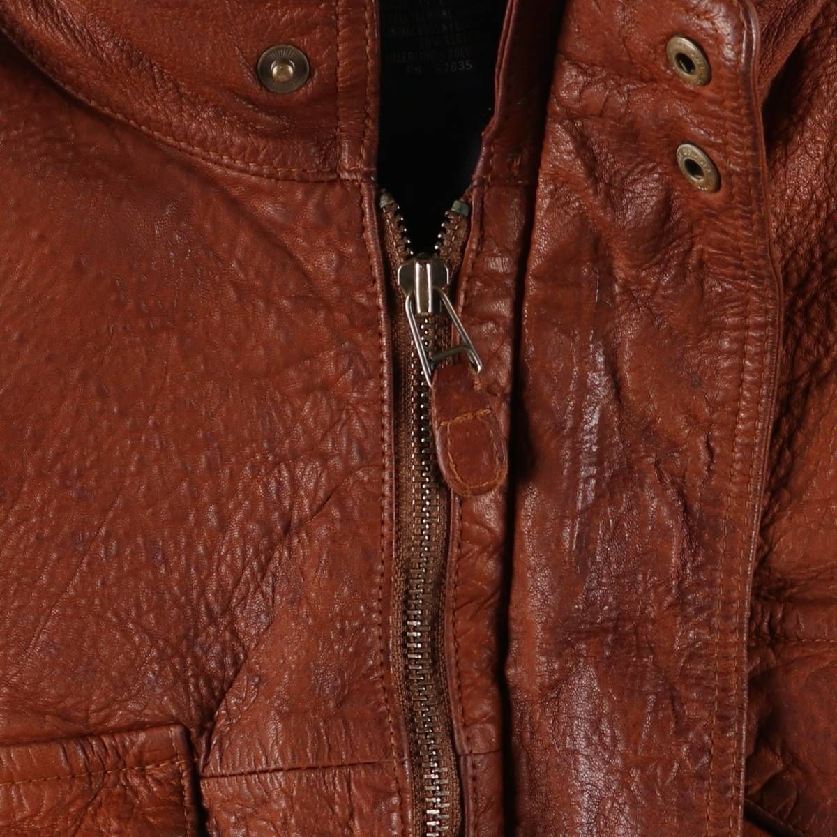 古着 90年代 ノーティカ NAUTICA 中綿入り レザーブルゾンタイプ  