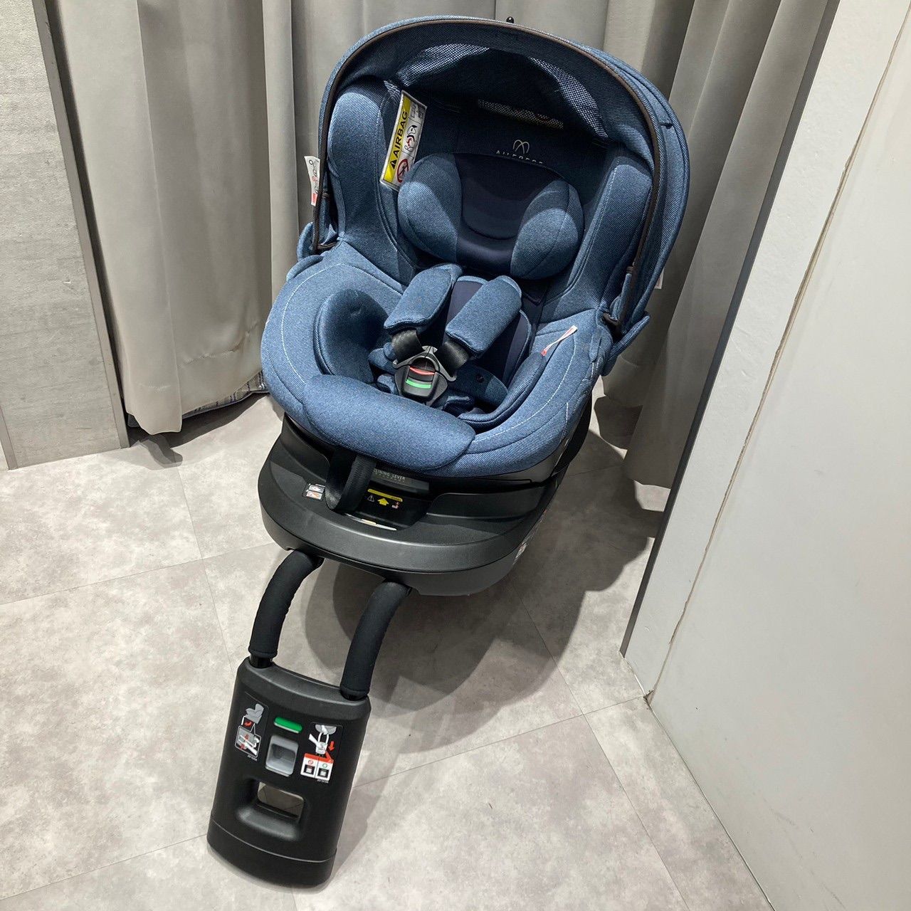 美品】 エールベベ・クルット4i Oui デニムブルー BF893 - メルカリ