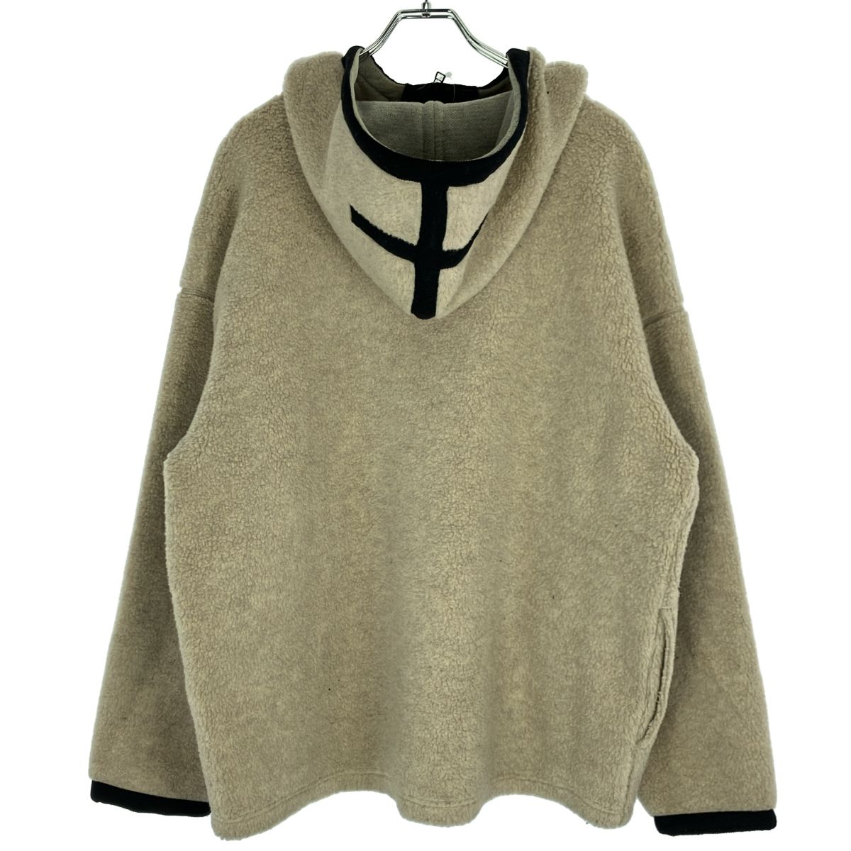 ULTERIOR アルテリア Wool Boa Liner Hoodie フリースプルオーバー 