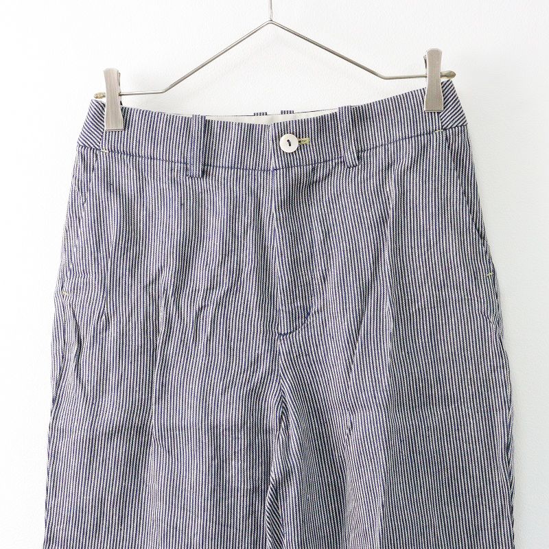 パラスパレス JAPAN LINEN ミニストライプ ツイル テーパード パンツ パラスパレス Pal'las Palace JAPAN LINENミニストライプツイル