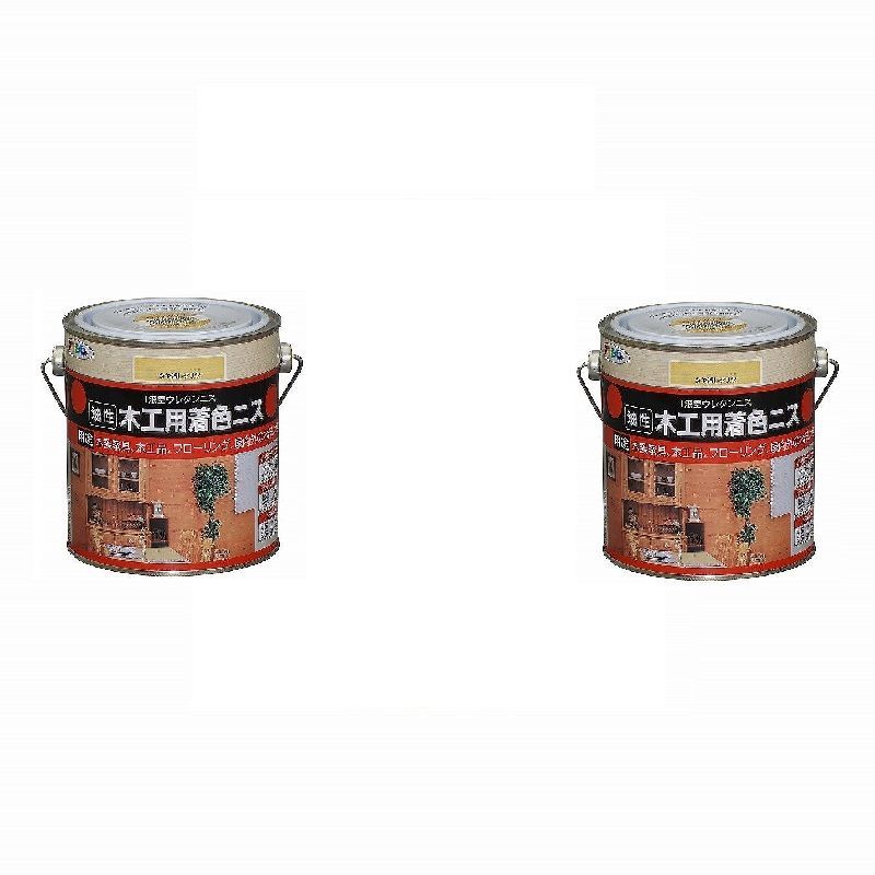 アサヒペン - 木工用着色ニス - ０．７Ｌ - ツヤ消しクリヤ 2缶セット【BT-50】