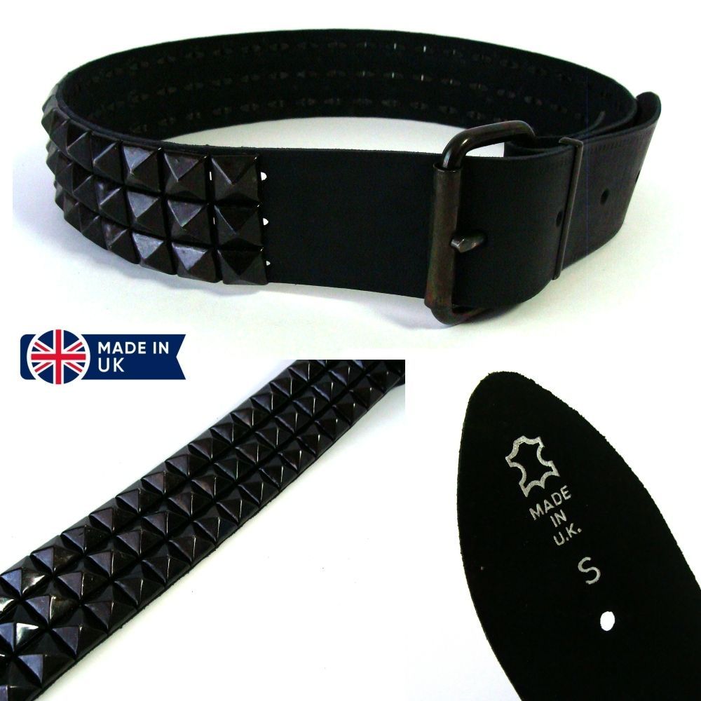 イギリス製 3-Row Large Pyramid Stud Belt 3連ラージ ピラミッド