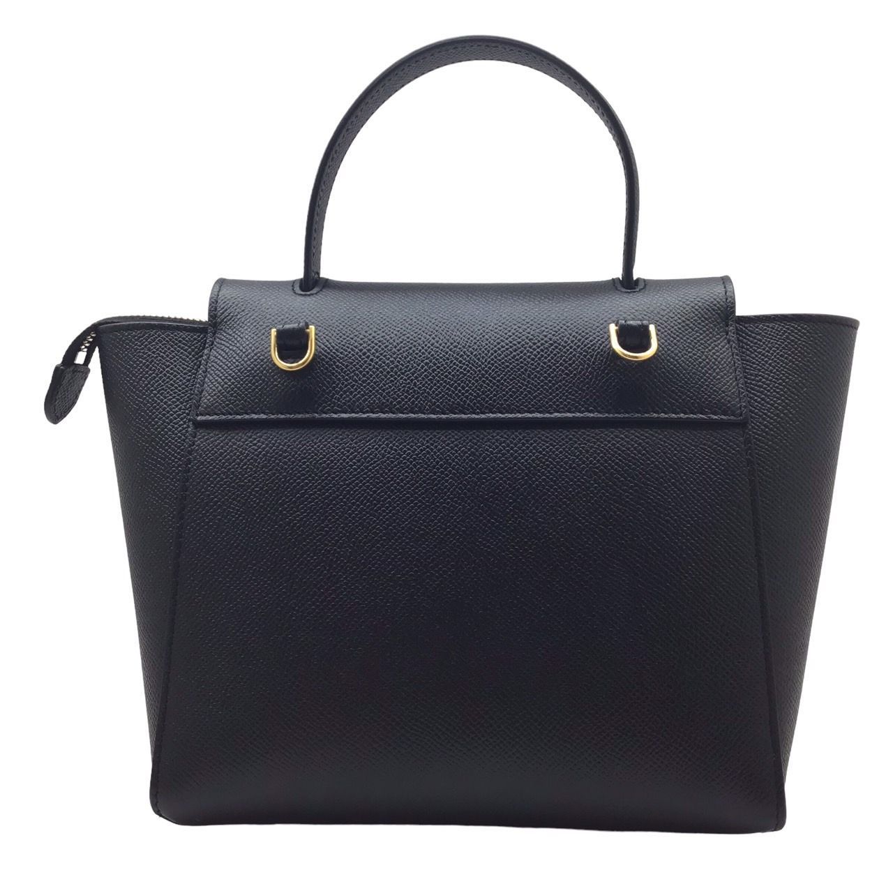 CELINE セリーヌ ナノベルトバッグ ブラック ゴールド金具 コンパクト  