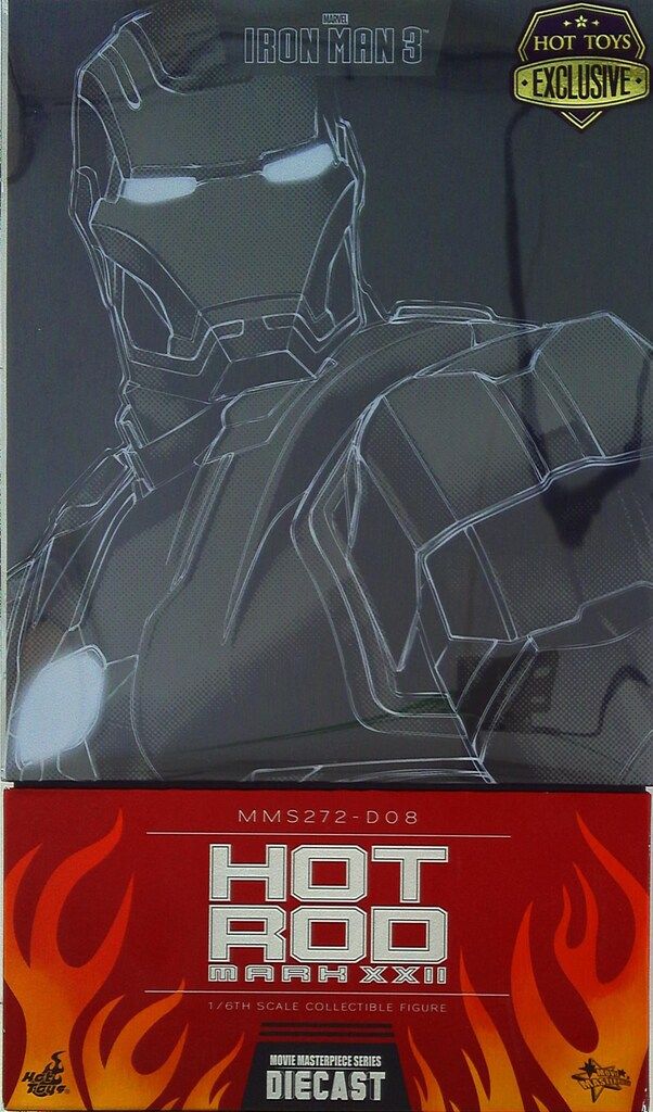 HOTTOYS MOVIE MASTERPIECE DIECAST IRON MAN MARK 22 HOT ROD MMS272