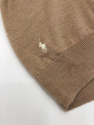 POLO RALPH LAUREN ポロ ラルフローレン ウール ニット sizeSP/ベージュ ◆■レディース