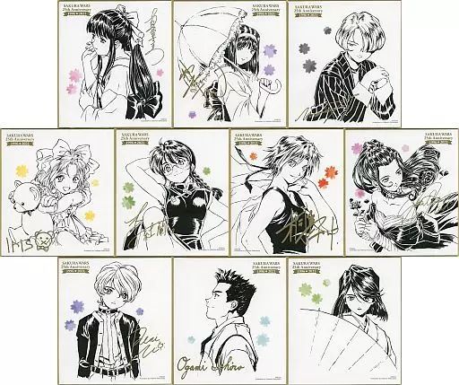 サクラ大戦 ミニ色紙コレクション25周年 16枚まとめ売り