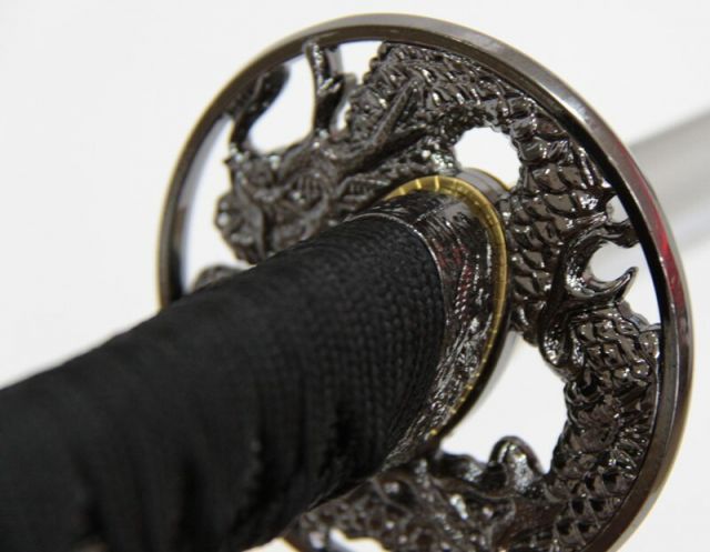 交渉中 種類4：刀と刀袋セット 模造刀 戦国シリーズ 明智光秀 大刀 刃紋