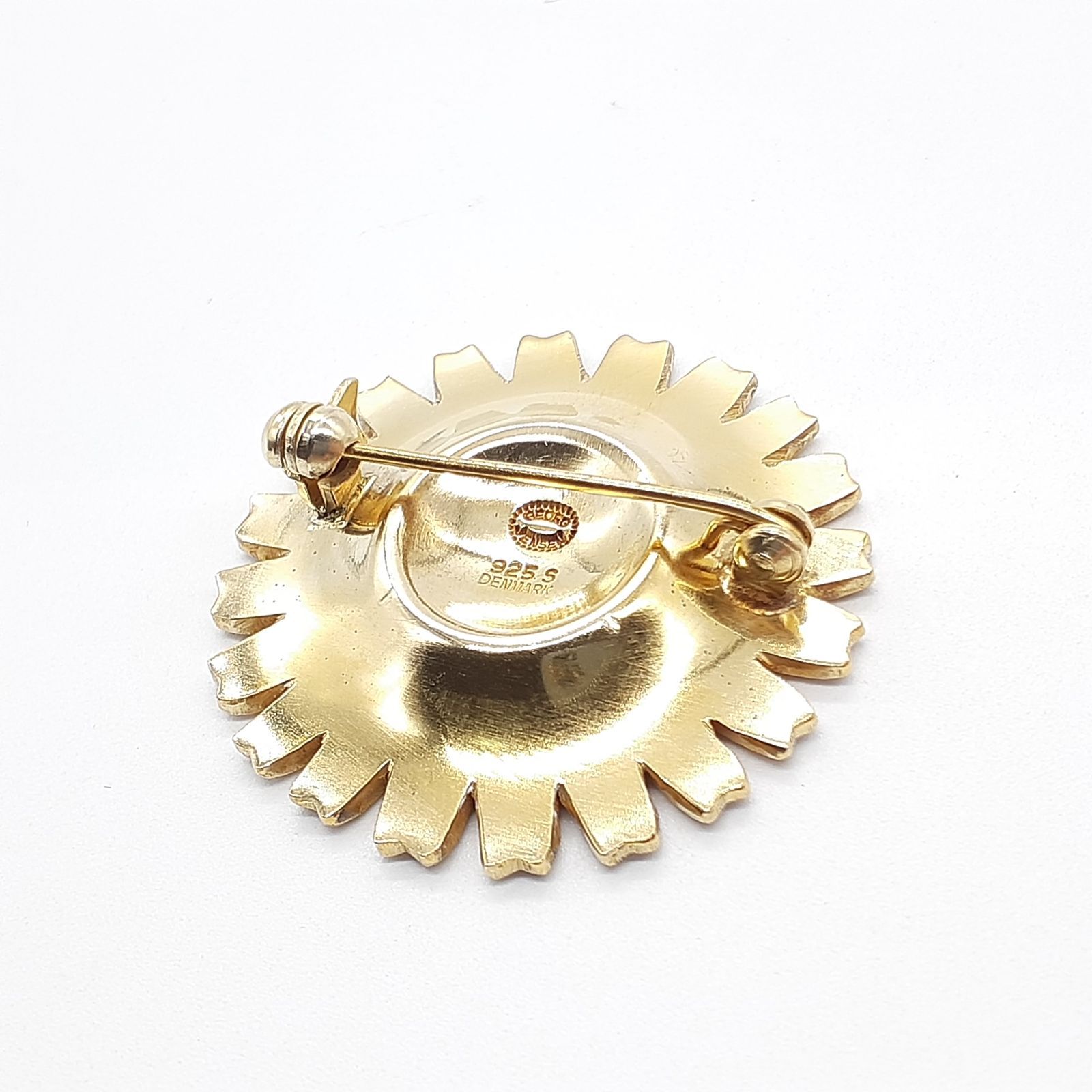 送料込み ジョージジェンセン デイジーブローチ 925 バッチ jensen