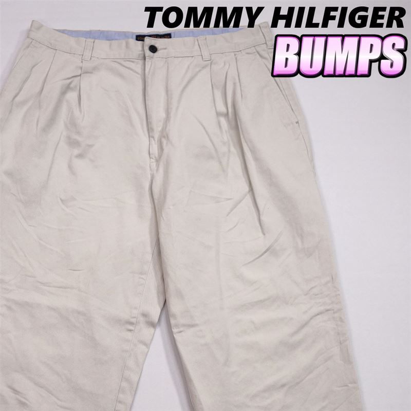 トミーヒルフィガーゴルフ TOMM チノパンツ スラックス メンズ ジッパーフライ ワンポイントロゴ ズボン カジュアル 古着 BUMPS メルカリ