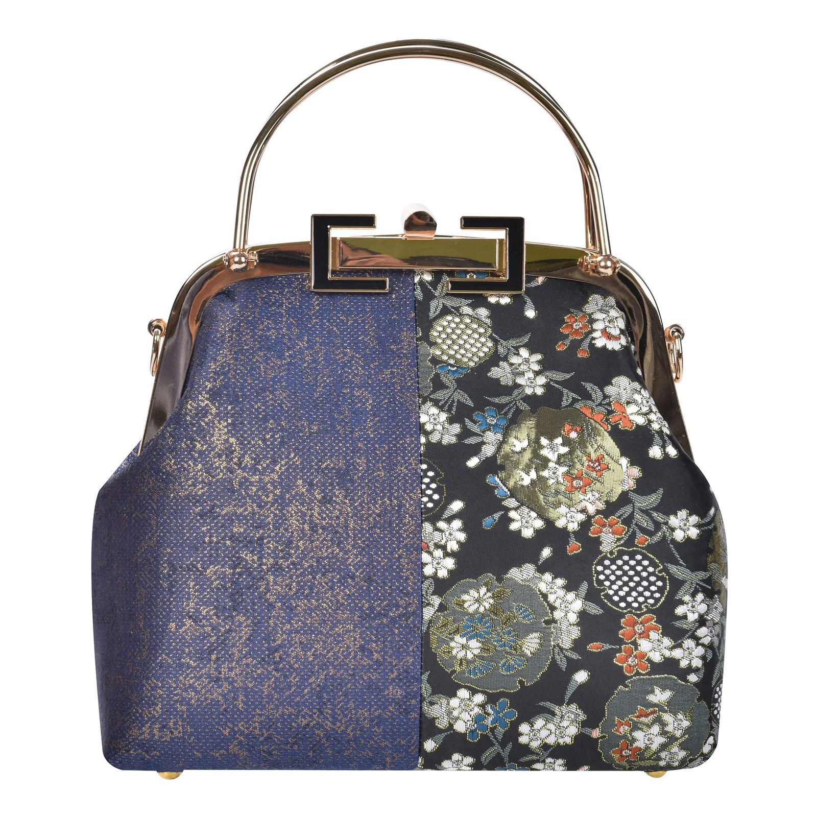 レディース がまぐち バッグ 斜めがけ 袴 2way 振袖 軽量 着物 西陣織 誕生日 トート 大きめ ハンド 金襴 ショルダー ジャガードコットン がま口 マルチ 旗聚堂