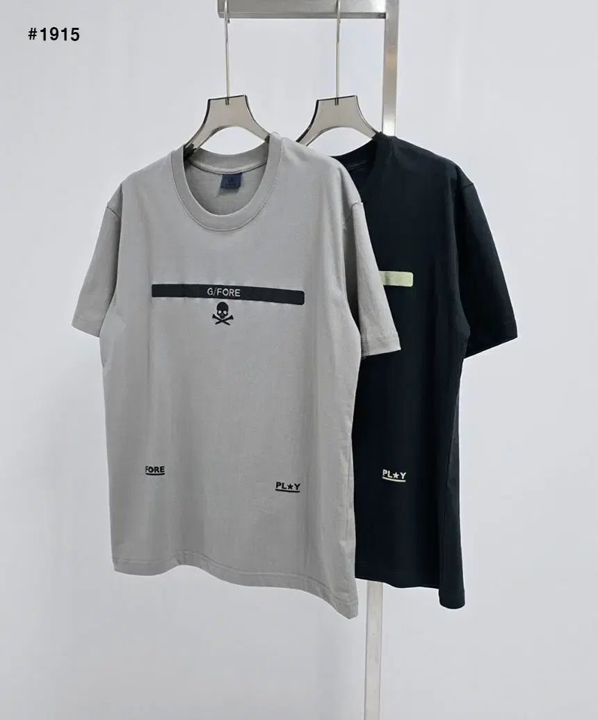 1 ＋ イベント ユニセックスゴルフウェア ライン ロゴ ラウンド Tシャツ