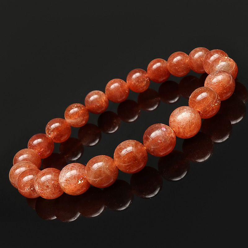 サンストーン 丸玉ブレス 8mm【1コ販売】 / 2-6 SS8BS-X