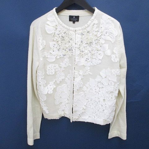 LANVINランバンコレクション　シルク　アンサンブル　カーディガン. LANVINランバンコレクション シルク アンサンブル カーディガン