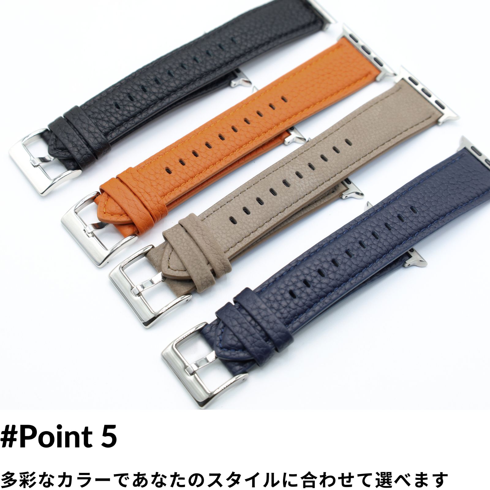 MODIGI アップルウォッチレザーベルト本革45mm 44mm 49mm 46mm