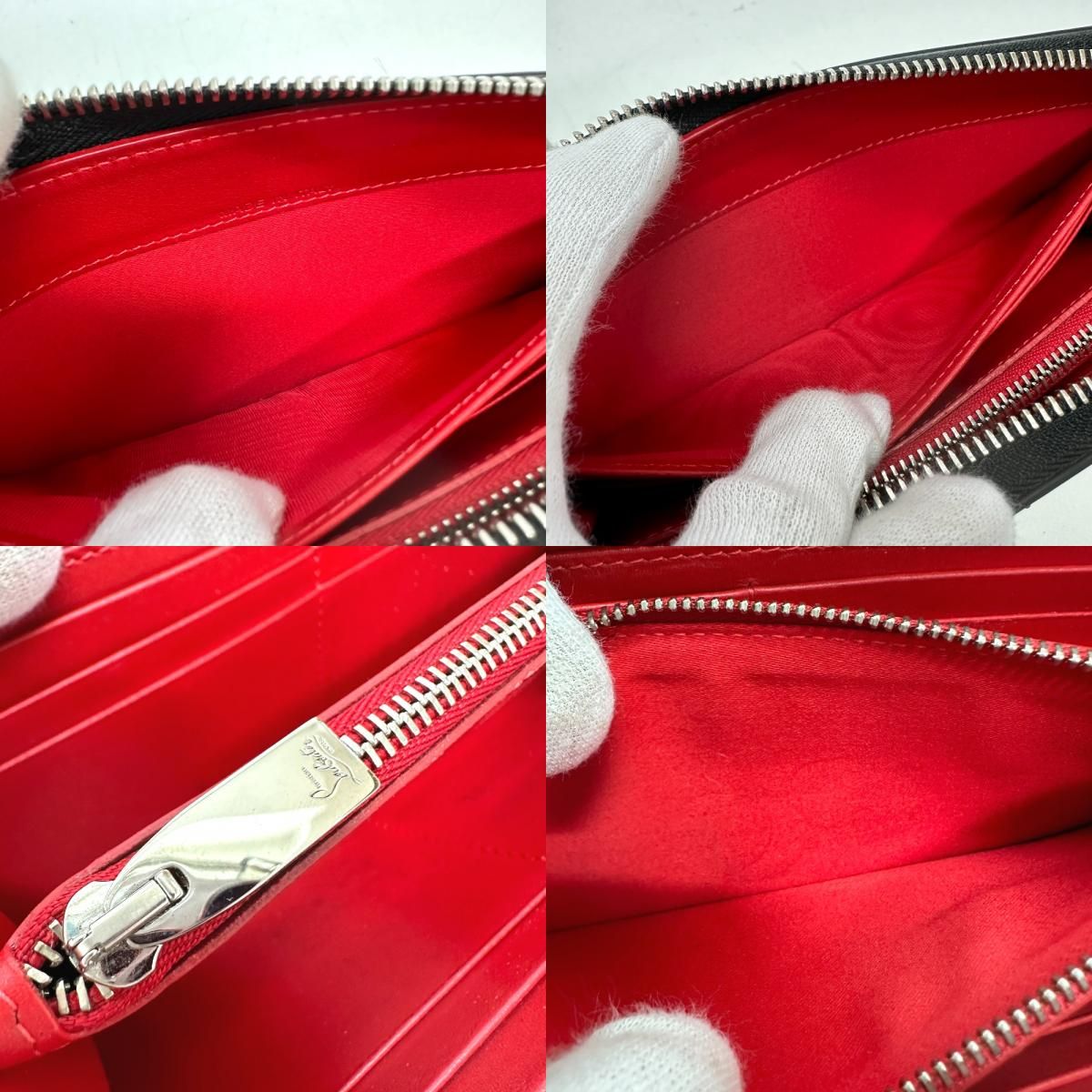 Christian Louboutin クリスチャンルブタン 長財布 スパイクスタッズ