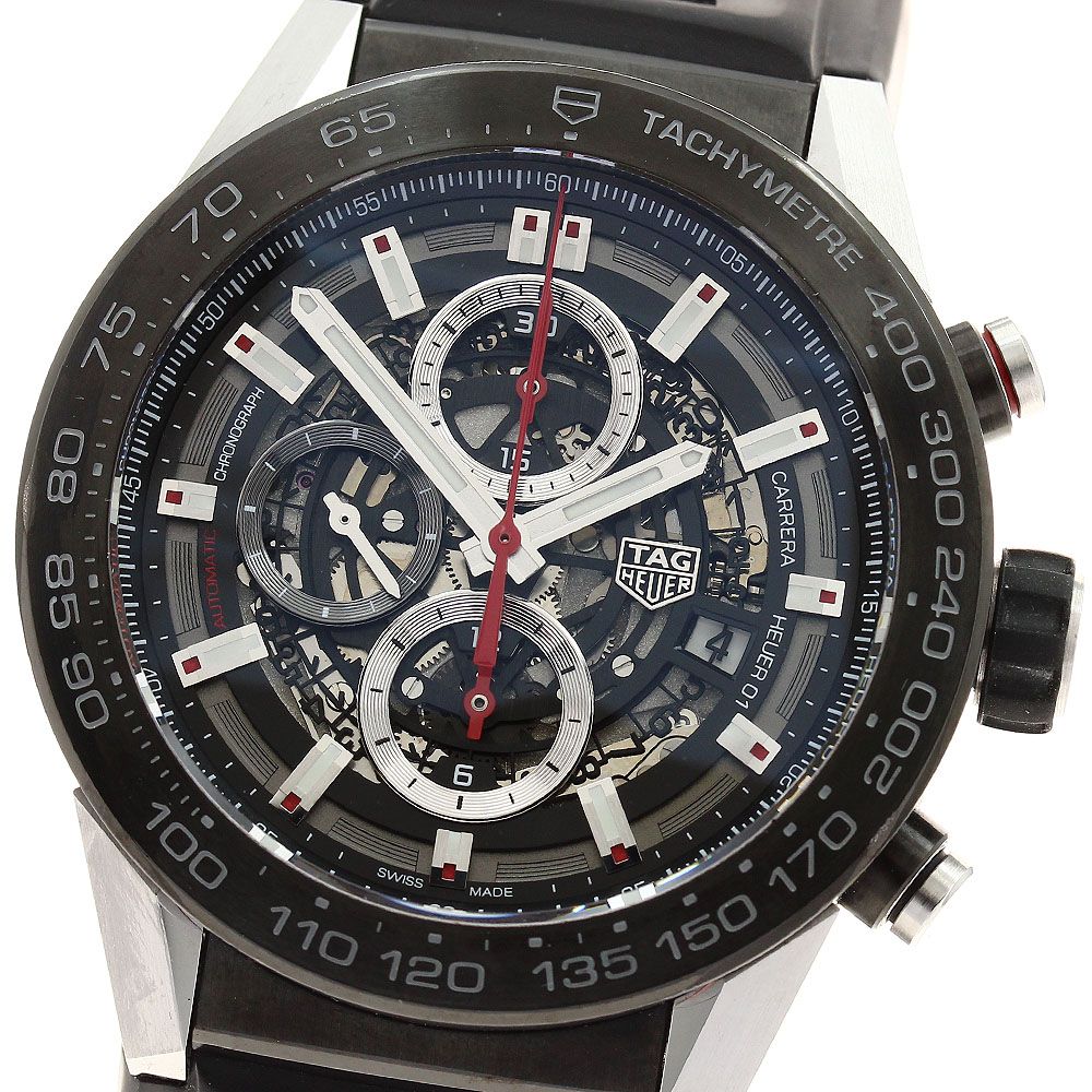 タグホイヤー TAG HEUER CAR2A1Z カレラ キャリバーホイヤー01 デイト クロノグラフ 自動巻き メンズ 保証書付き_900384