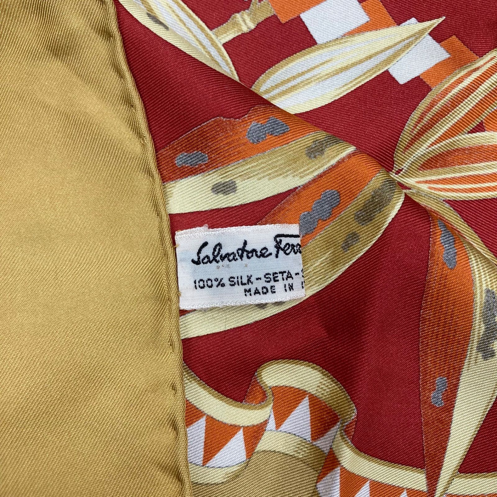 サルヴァトーレフェラガモ Salvatore Ferragamo スカーフ ヒョウ