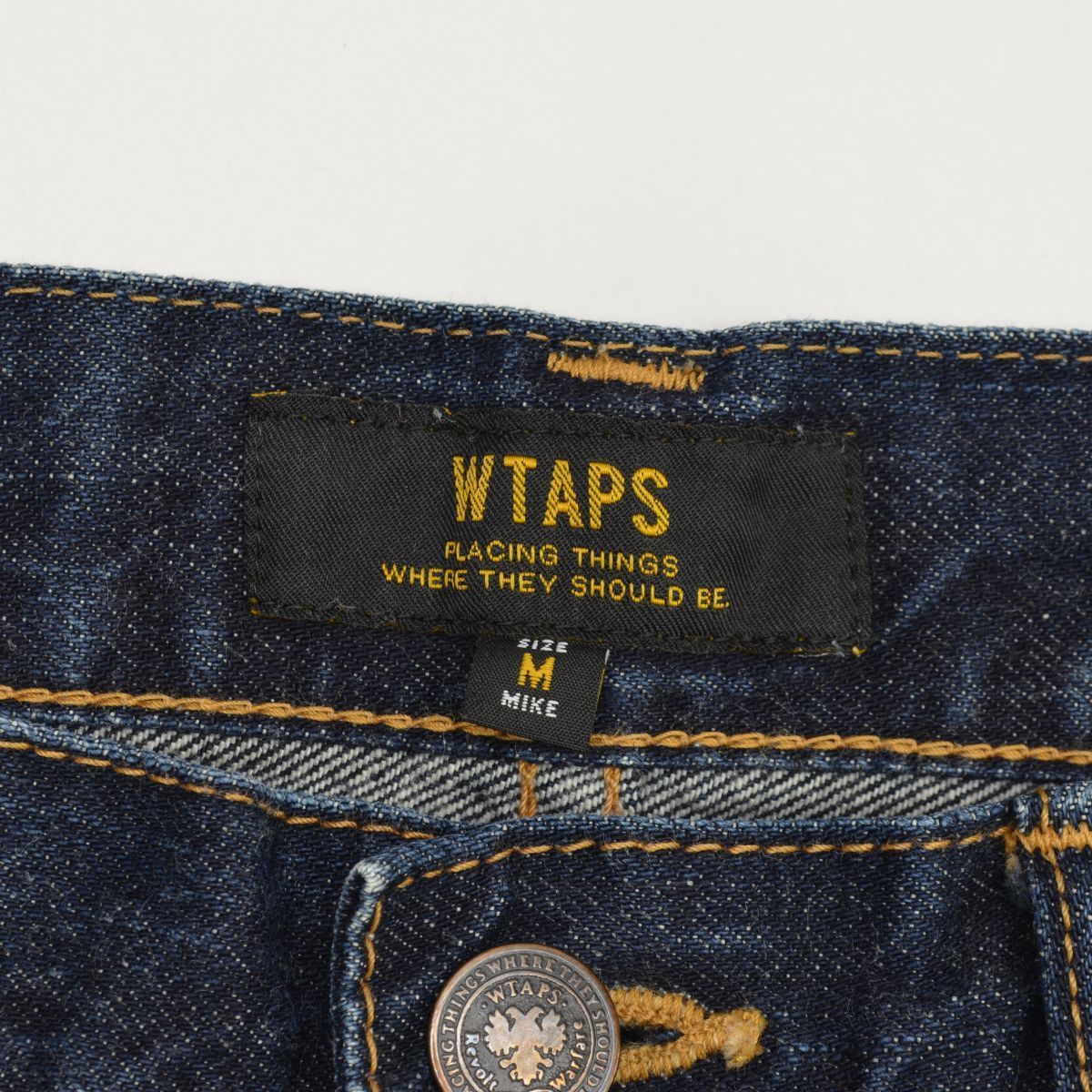 M【WTAPS】15AW 152GWDT-PTM03 BLUES. SKINNY. TRASHデニムパンツ 