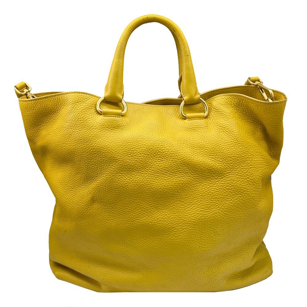 PRADA プラダ 2WAY ハンドバッグ イエロー BN1713 トートバッグ 通勤