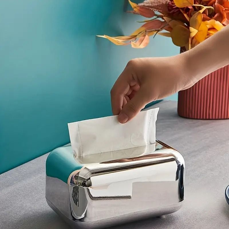 ミラー仕上げのグリッター ティッシュボックスティッシュケース