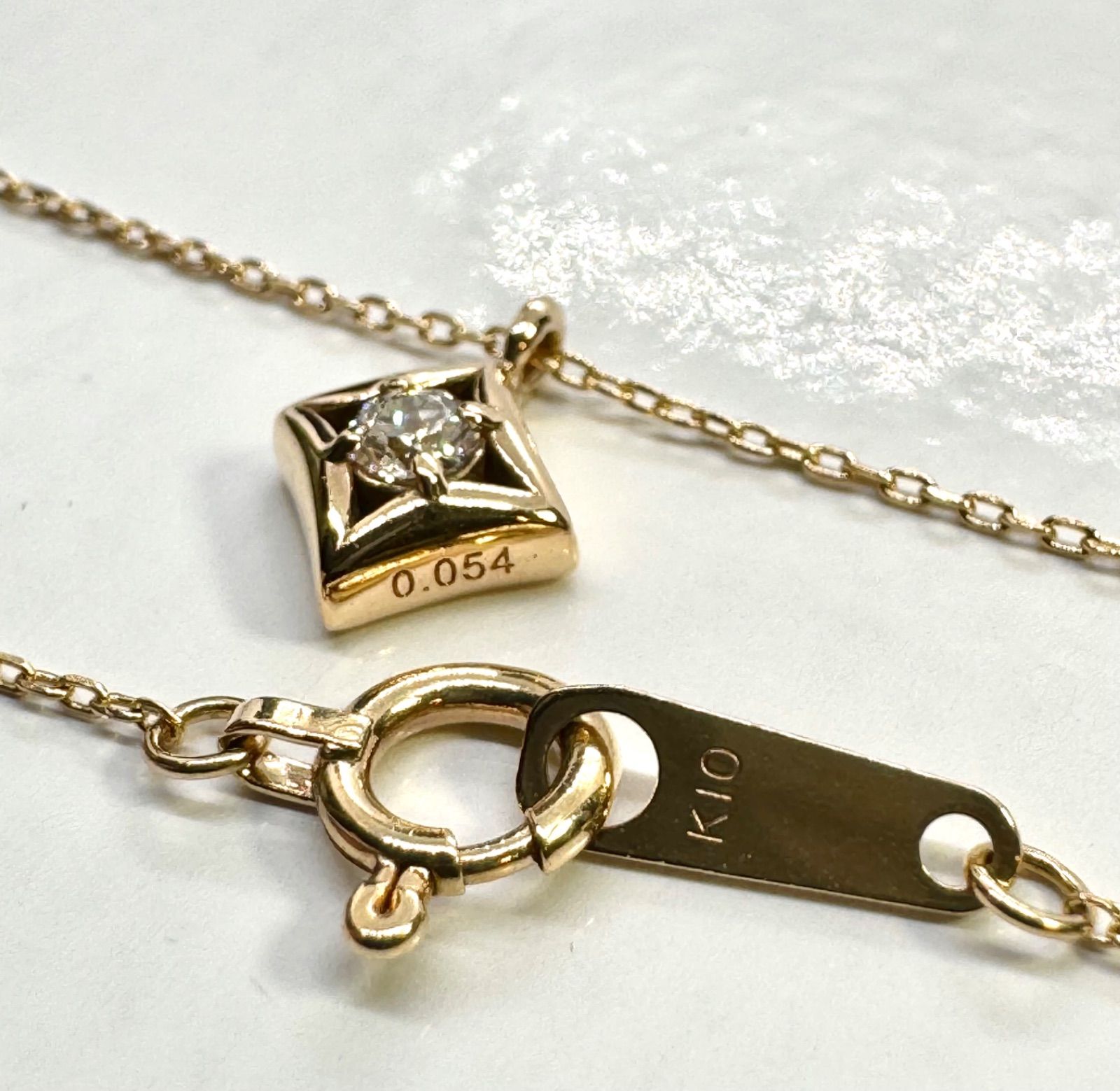 Wish upon a star◇ダイヤモンドネックレス*K10*フェスタリア