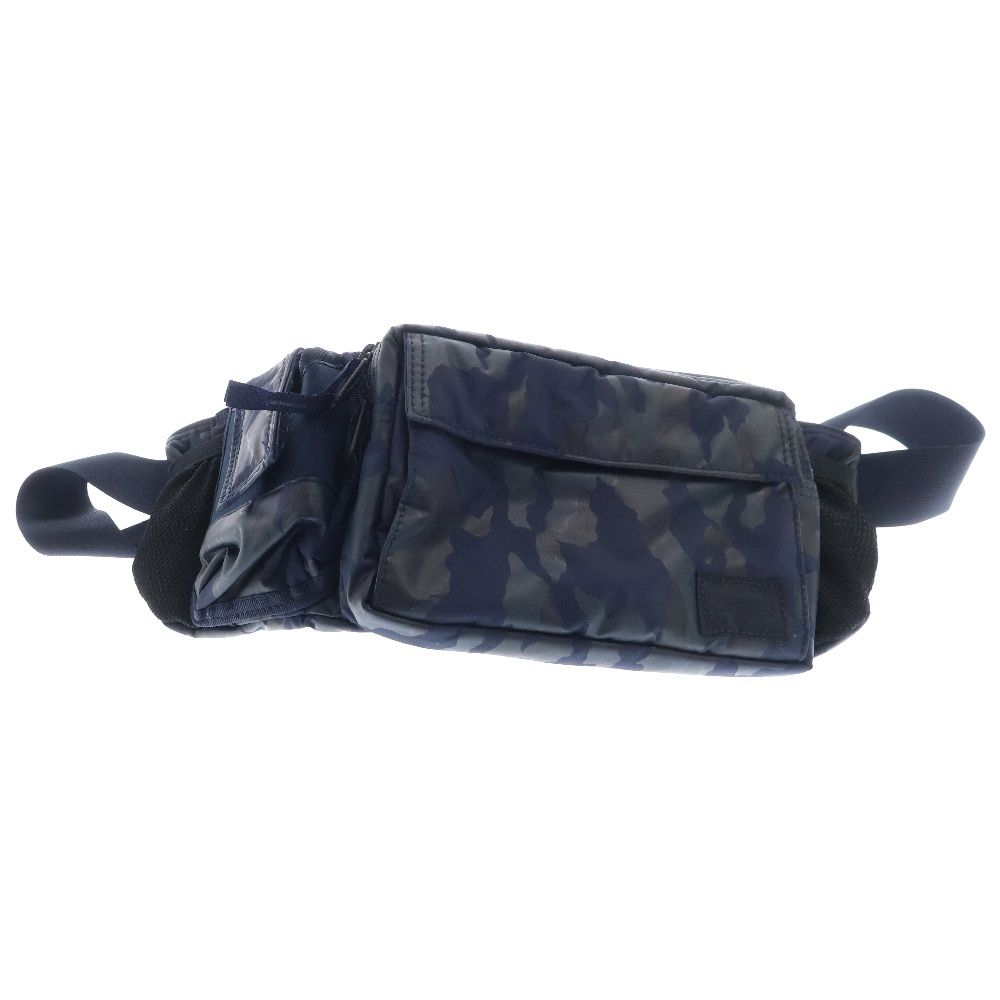 PORTER ポーター MASTER NAVY カモフラ柄 ナイロンショルダーバッグ ウエストバッグ ネイビー