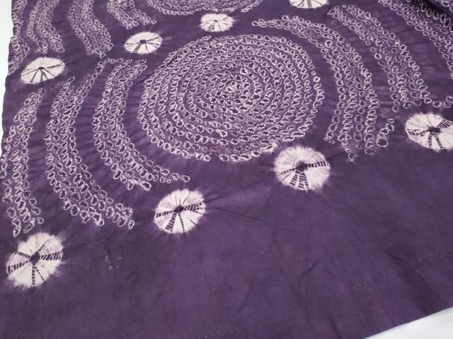 平和屋本店 紫根染 和装小物 風呂敷 渦巻き 綿 CYAA2990s5