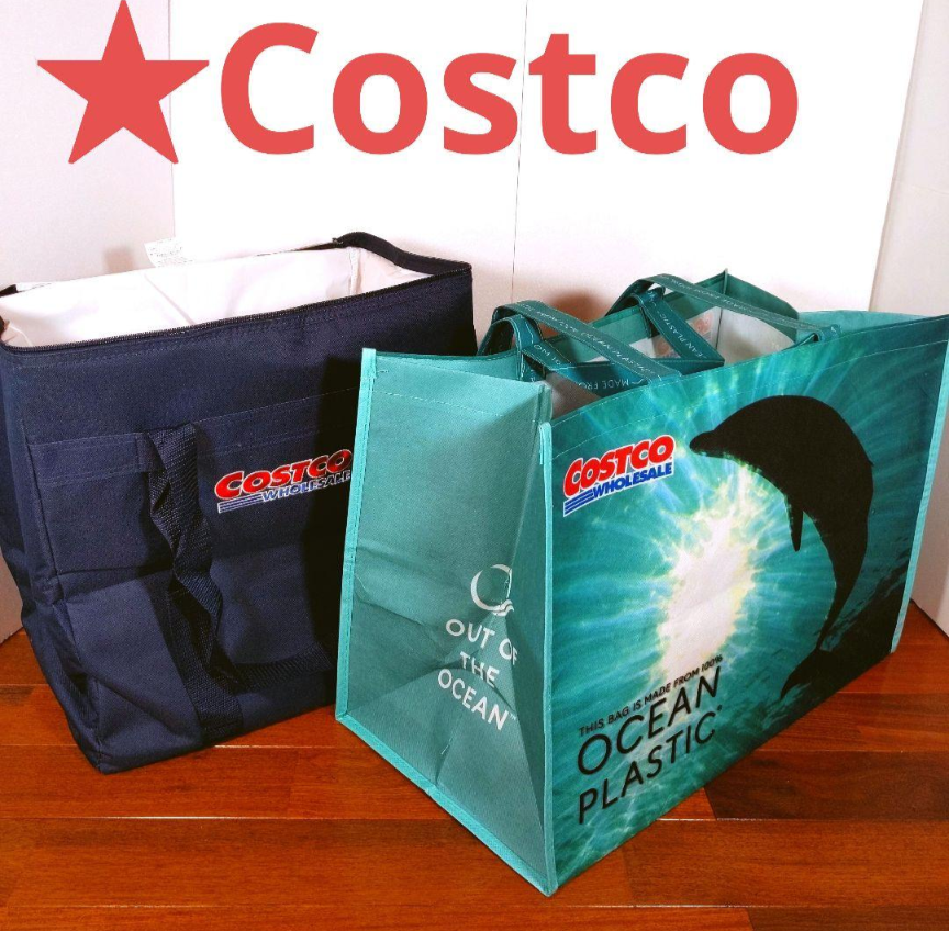 【新品】コストコ保冷バッグと新ショッピングバッグ大容量２個セットクーラーバッグ