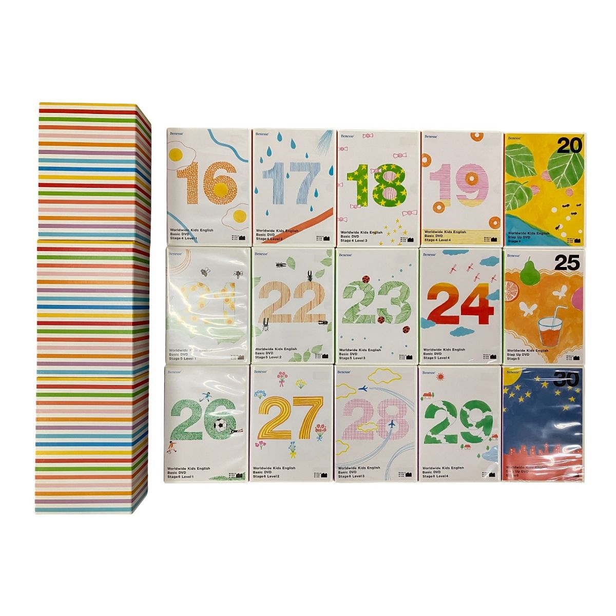 中古 Benesse ベネッセ Worldwide Kids English DVD CD セット 教材