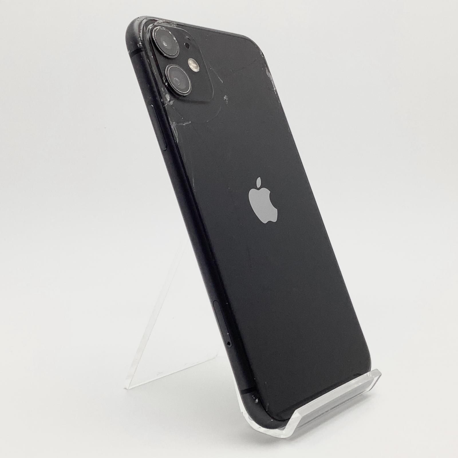 全額返金保証 最速発送 Apple iPhone 11 64GB ブラック SIMフリー 動作 済 73%