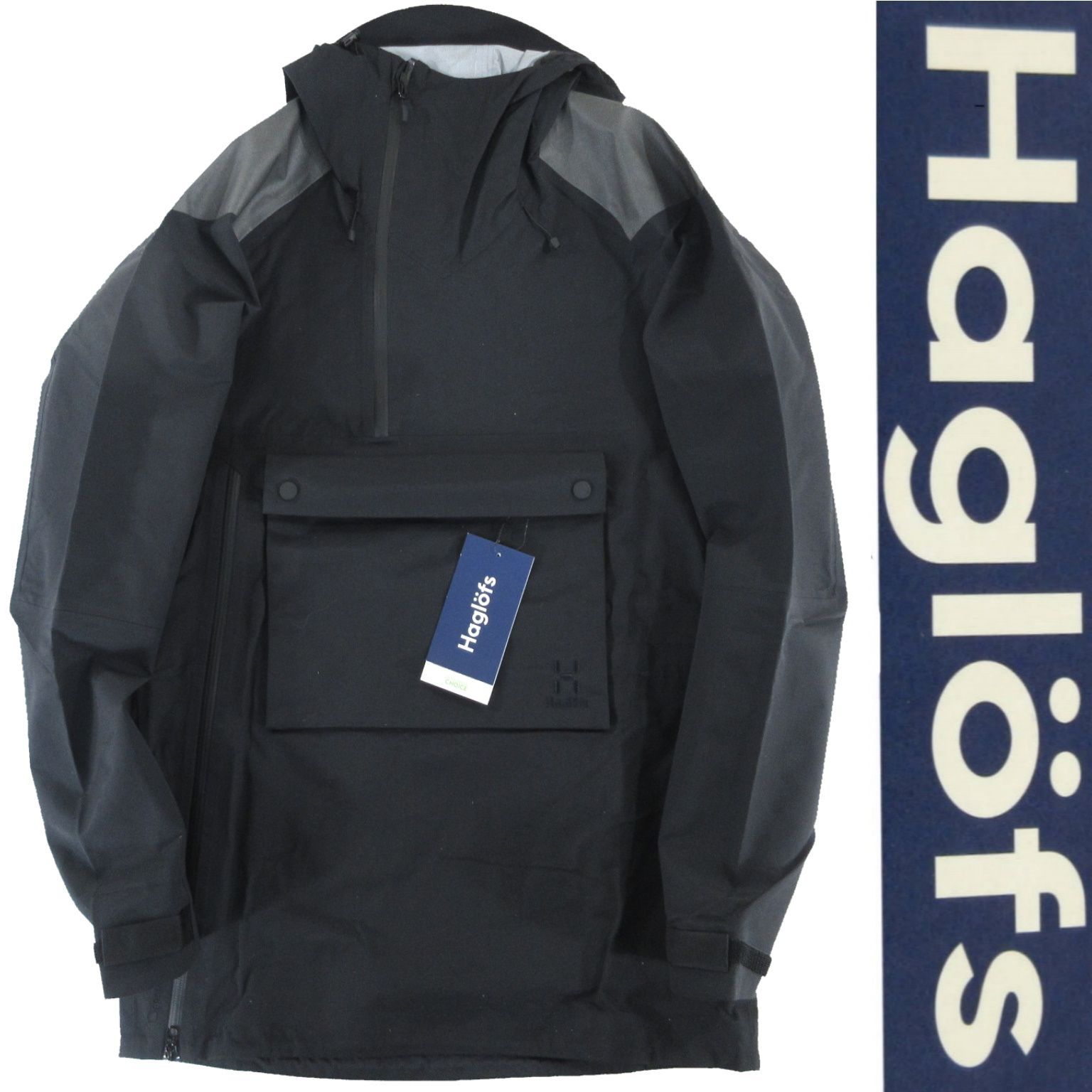 定5.0万 新品 Haglofs ホグロフス 防水 防風 耐摩耗性 Edge Evo Anorak エッジ エボ アノラック アノラック 防水ジャケット  ブラック 604366 - メルカリ