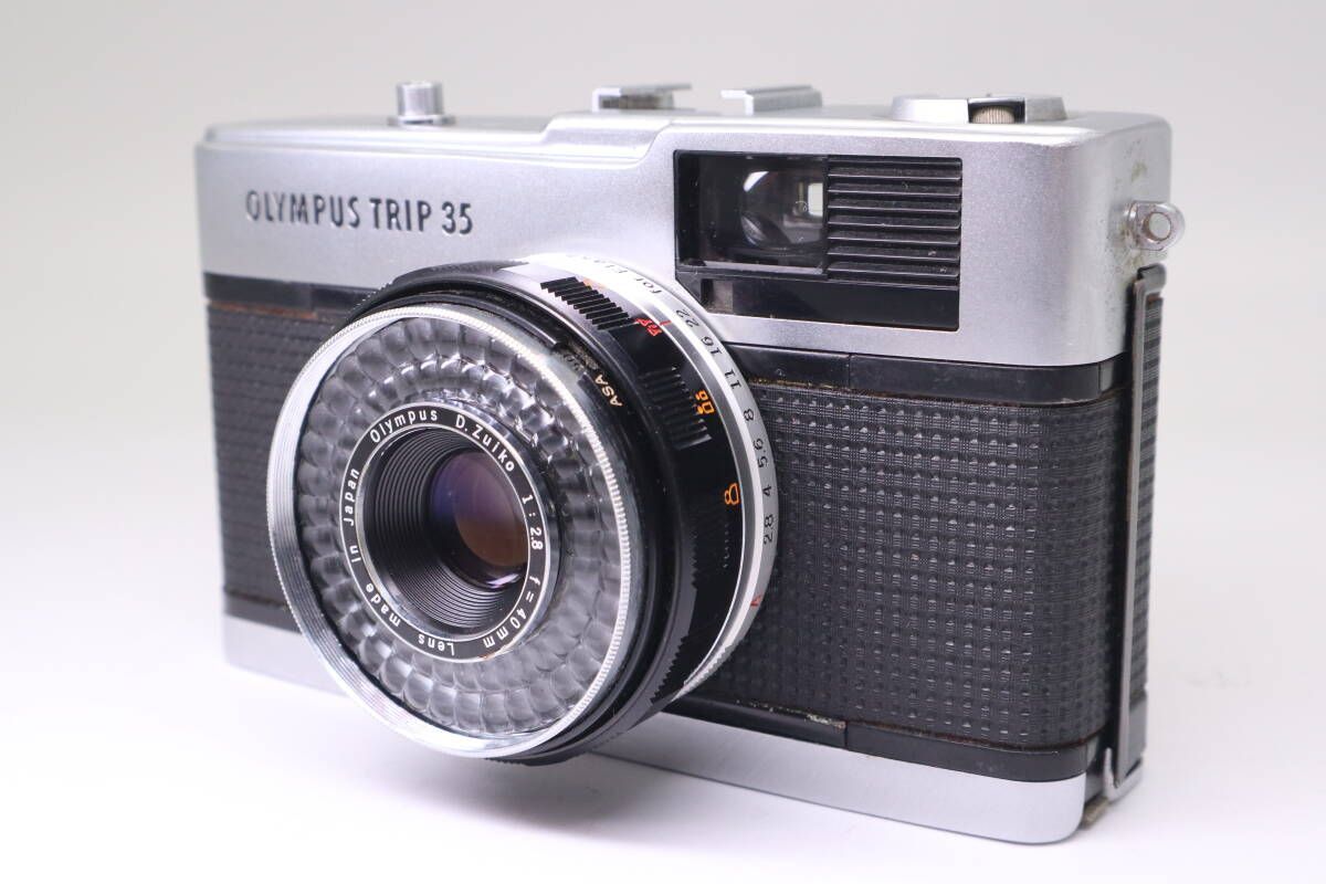 OLYMPUS TRIP 35 フィルムカメラ オリンパス シルバー f05596