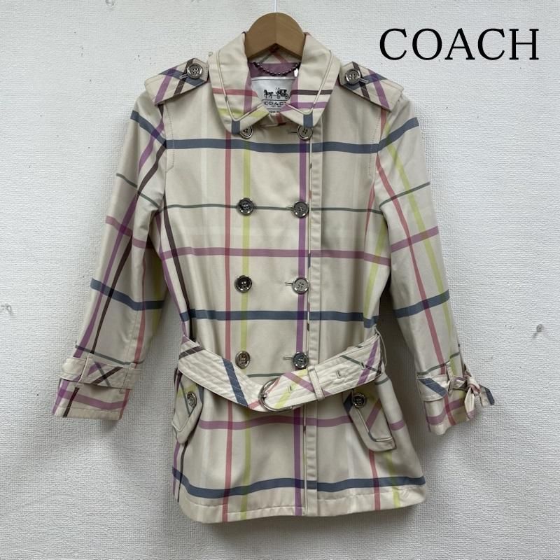 COACH コーチ ショートトレンチコート スプリングコート【試着のみ美品】 2025年最新】Yahoo!オークション - COACH(トレンチコート