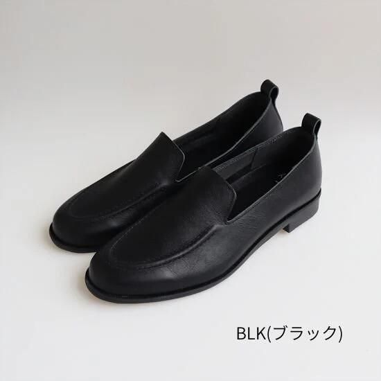 種類20 グレージュ|24.5cm Recipe レシピ 2cmヒールステッチモカ スリッポン レディース ローファー パンプス カジュアル シンプル 牛革 ソフト レザー 履きやすい 散歩 通勤 靴 シューズ 日本製 国産 Made In Japan rp5