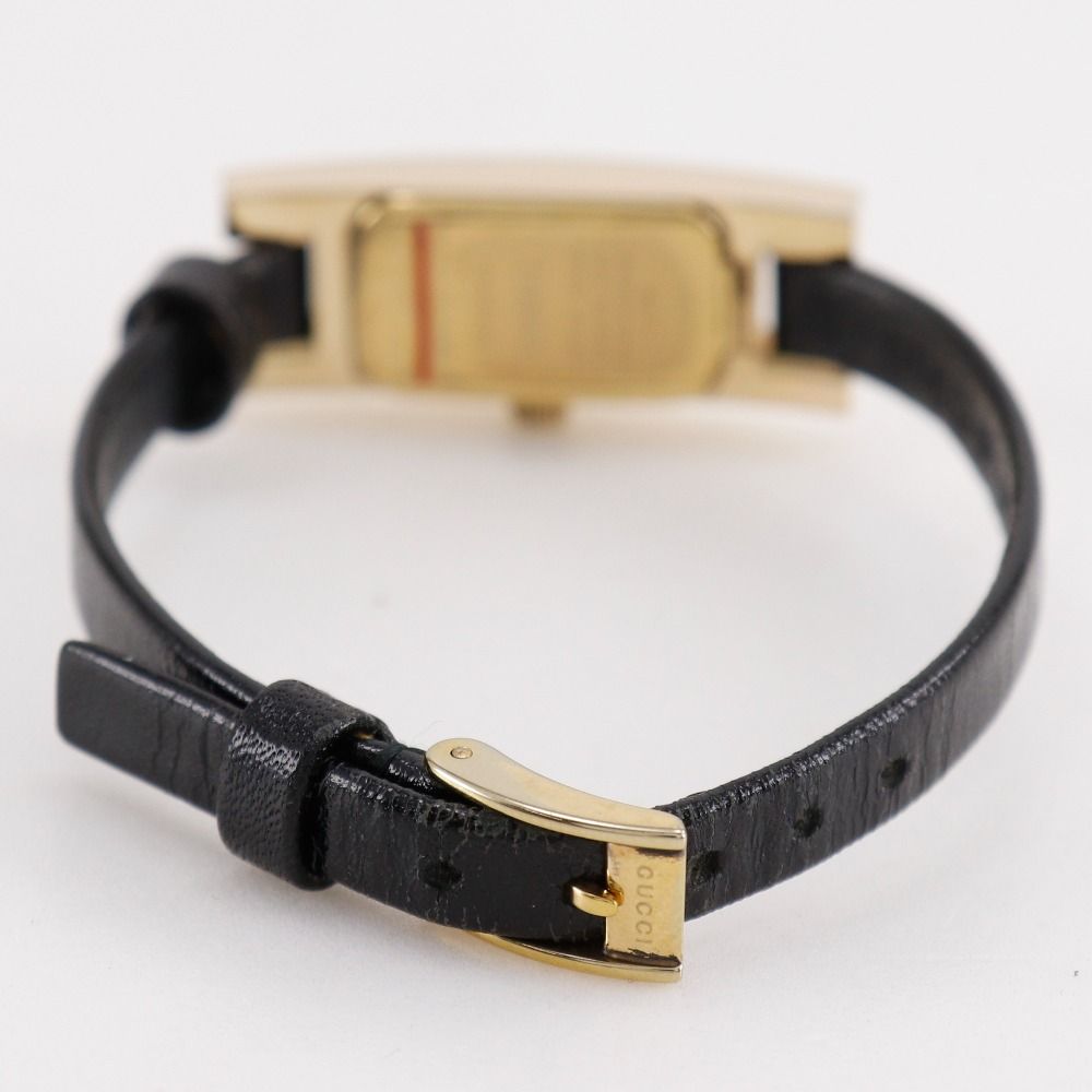 GUCCI】グッチ 3900L ステンレススチール×型押しレザー クオーツ