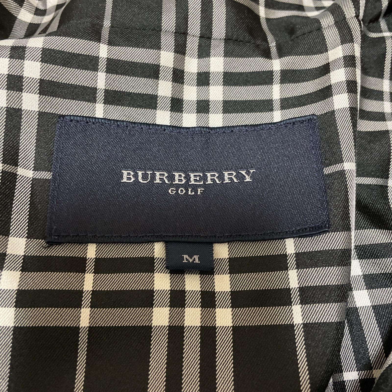 Burberry GOLF バーバリーゴルフ ウールチェック柄パンツ 88 黒