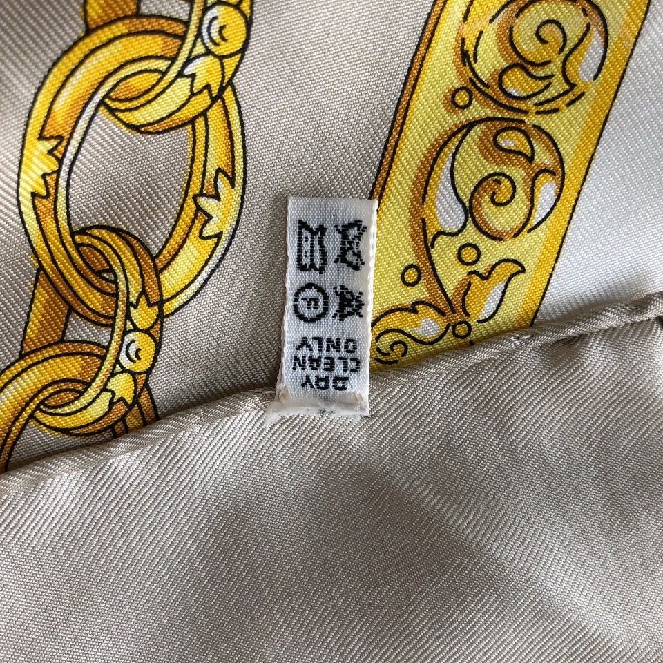 美品☆セリーヌ 大判スカーフ シルク100% イタリア製 馬 タッセル 剣