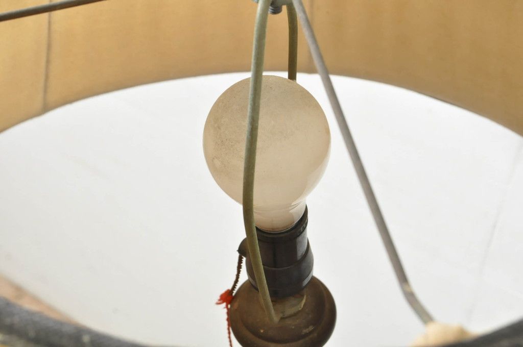 フロアスタンド 和製 ビンテージ 大正ロマン 無垢材 フロアランプ スタンド照明 和モダン 照明 大正ロマン 糸車ランプ フロアライト スタンドライト