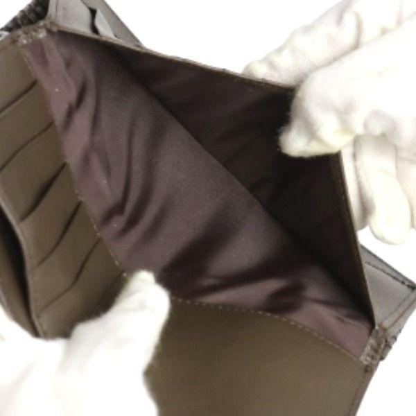 0520CA クロコ 長財布 カイマンベリー 2つ折 長財布 ニコチン - メルカリ