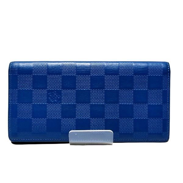 ルイヴィトン Louis Vuitton ダミエ アンフィニ ポルトフォイユブラザ N 60081 2つ折り財布 長財布 メンズ