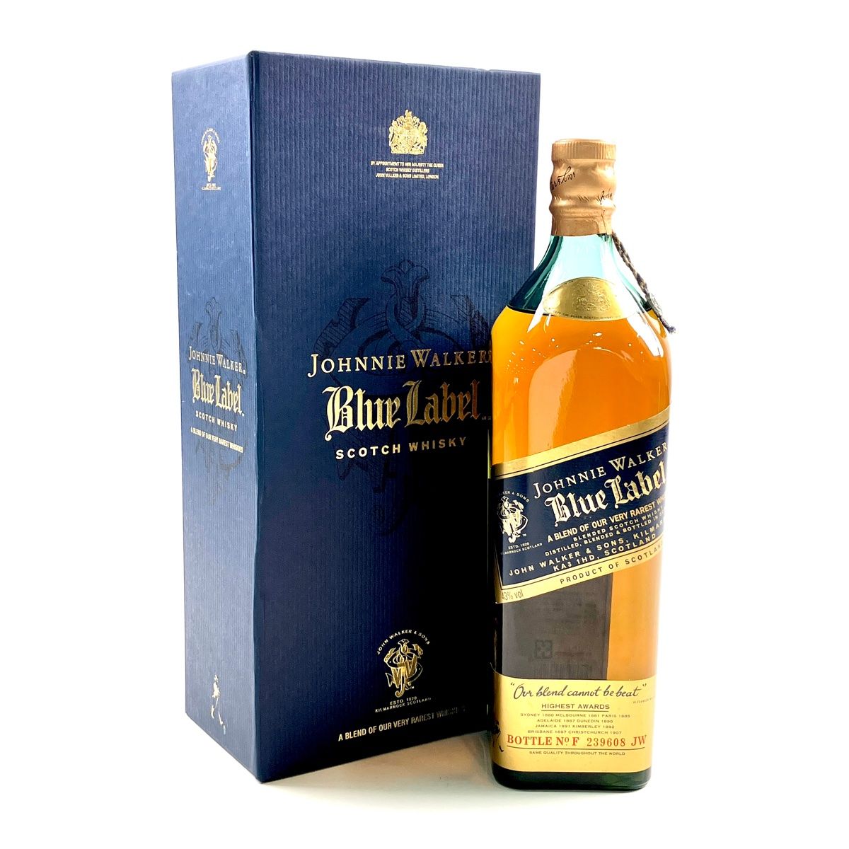 Johnnie Walker Blue ラベル (古酒） ジョニーウォーカー 2-4】未開栓 
